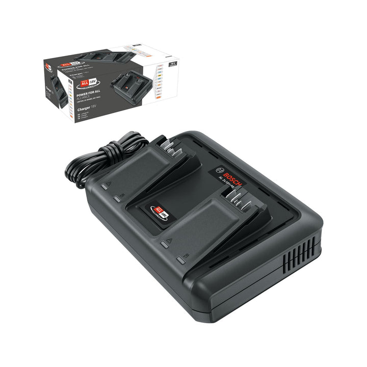 Bosch Ladegerät AL 2x18V-88 (18V, 2x 4,4A; gleichzeitiges Laden von 2x 18V Akkus; 18V POWER FOR ALL