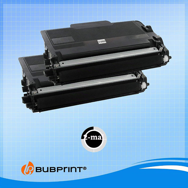 2 Toner kompatibel als Ersatz für Brother TN3480 für HL-L5100DN HL-L5100DNT HL-L5100DNTT MFC-L5750DW