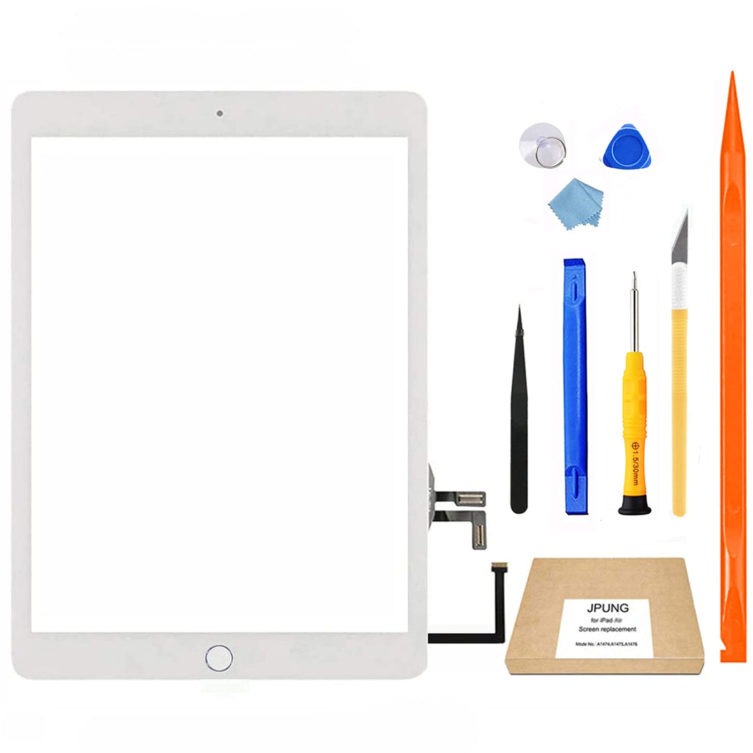 JPUNG Touchscreen Digitizer für iPad 5 Display 9.7Inch 2017, Only für 5.Generation A1822 A1823, mit