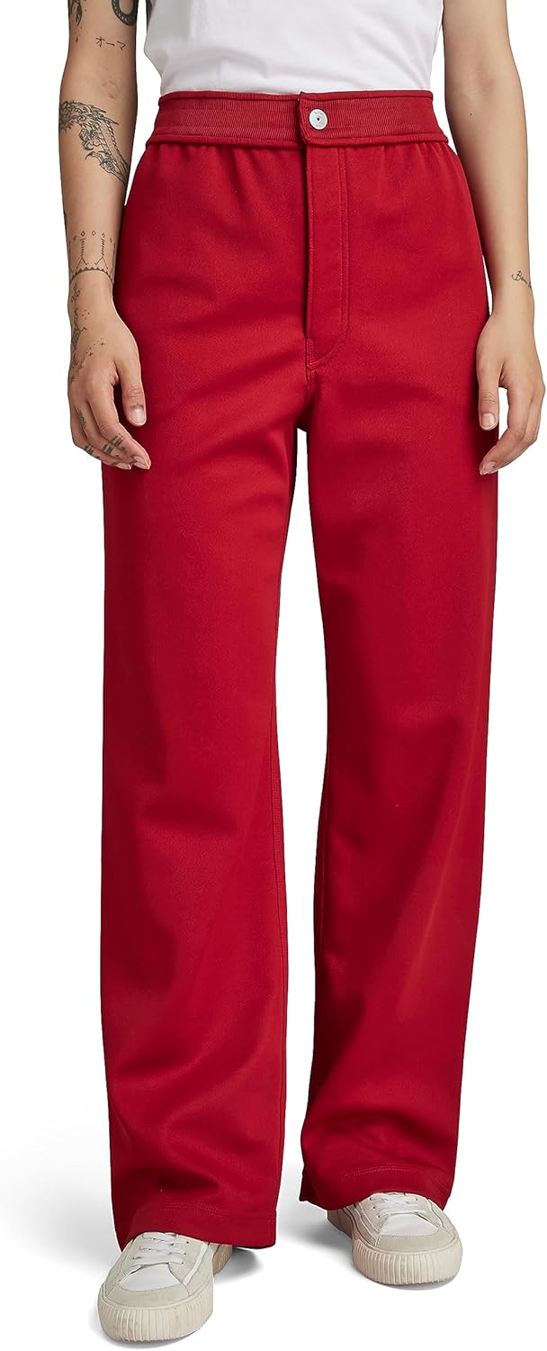 G-STAR Damen Stray Track Sw Wmn Pants, Rot (Dk Flame D23992-d429-8050)