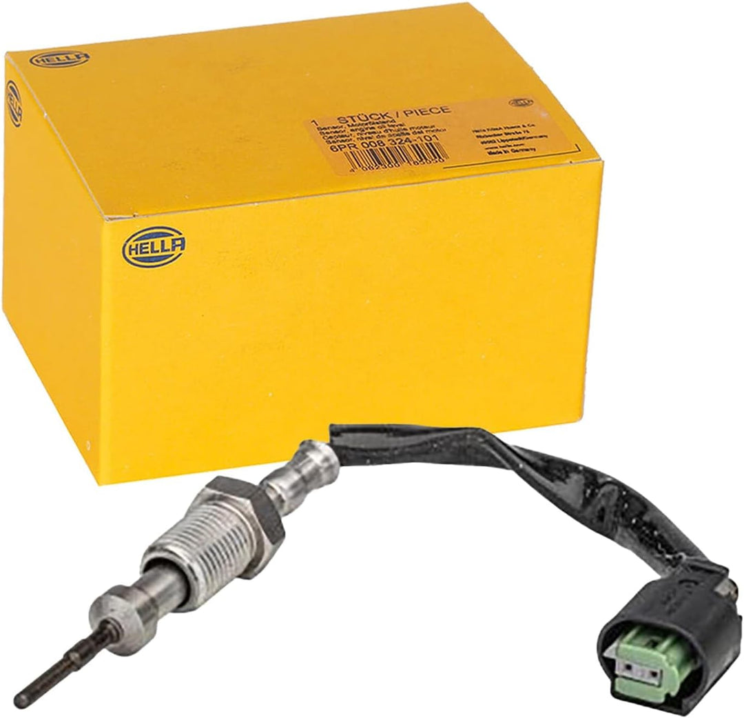 HELLA 6PT 358 181-261 Sensor, Abgastemperatur - 2-polig - geschraubt - Kabel: 80mm