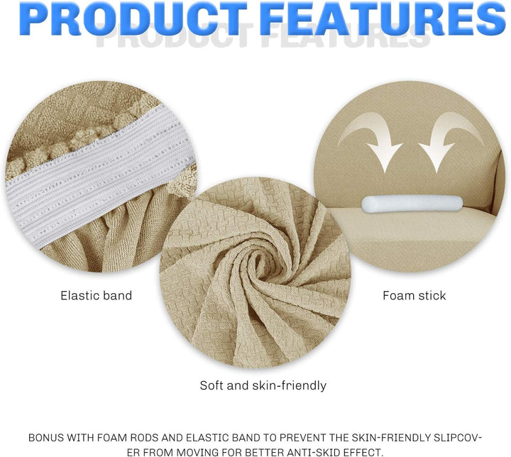 MAXIJIN Creative Jacquard Extra grosse Couchbezüge für 3- oder 4-Sitzer, super Dehnbare rutschfeste