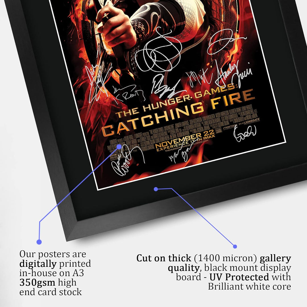 HWC Trading FR A3 The Hunger Games 2 Catching Fire Jennifer Lawrence Gifts Poster, signiert, Autogra