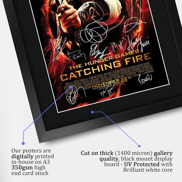 HWC Trading FR A3 The Hunger Games 2 Catching Fire Jennifer Lawrence Gifts Poster, signiert, Autogra