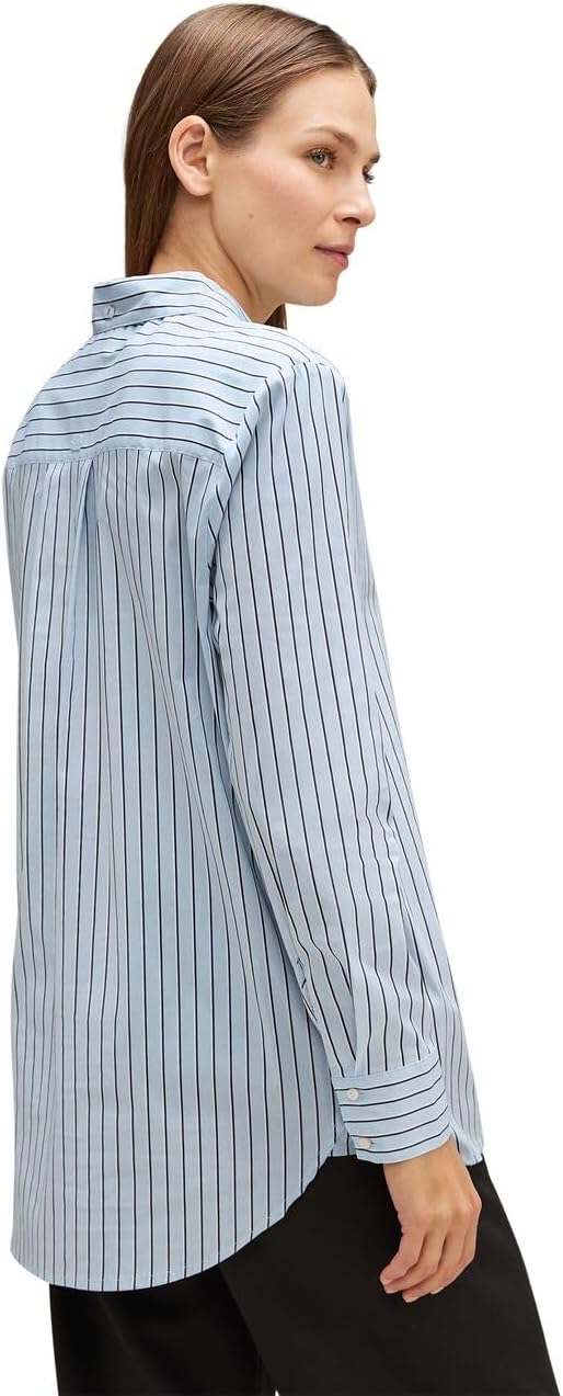 Street One Damen Hemdbluse Gestreift 38 Light Sublime Blue, 38 Light Sublime Blue