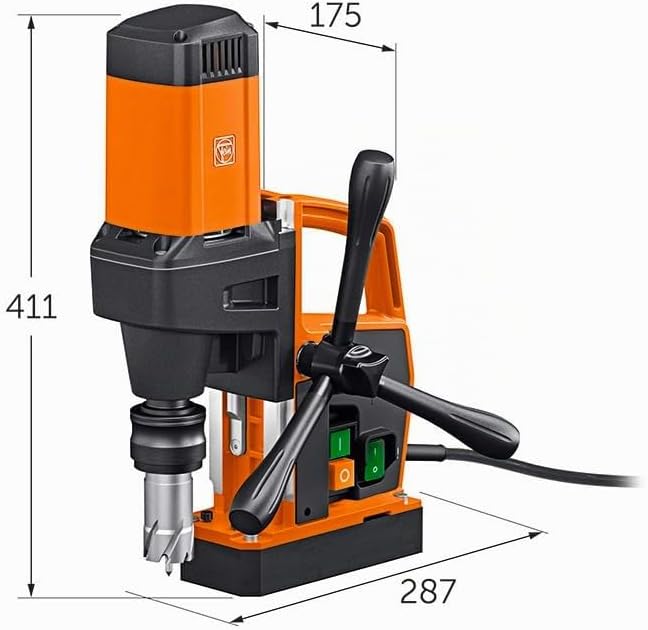 FEIN Kleine und extrem leichtgewichtige 1-Gang Endurance-Magnet-Kernbohrmaschine KBE 32 QW bis 32 mm