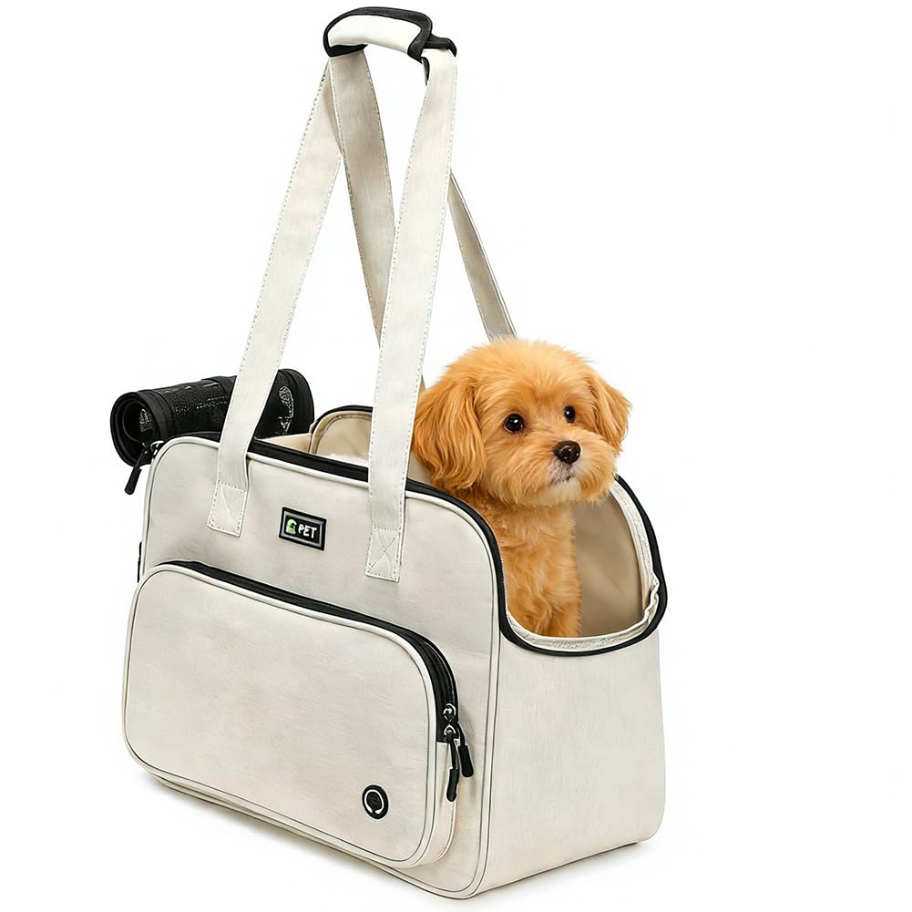 Hundetasche für Kleine Hunde und Katzen, Hundetasche Tragbarkeit, Leichte Atmungsaktive Haustiertasc