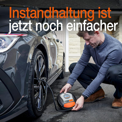 OSRAM TYREinflate Connect 650, Digitales Reifenfüllgerät mit Auto-Stopp und LED Licht, tragbarer 12V