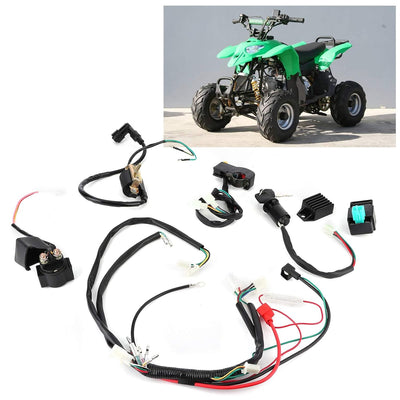 Tbest Kabel/Kabelbaum Elektrostart Motor Kabelbaum Kit Passend für 50ccm 110ccm 125ccm Pit Quad Dirt