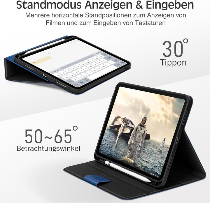 KingBlanc Hülle für iPad (A16) 11. Generation 11 Zoll 2025, iPad 10. Generation 10,9 Zoll 2022 mit S
