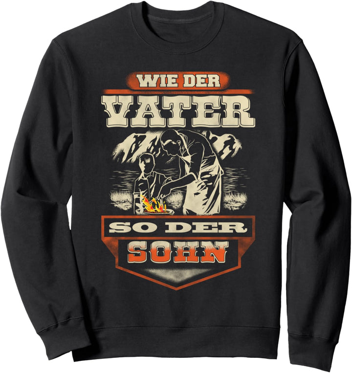 Vater und Sohn Partnerlook Weihnachten Dad Geschenk BBQ Sweatshirt