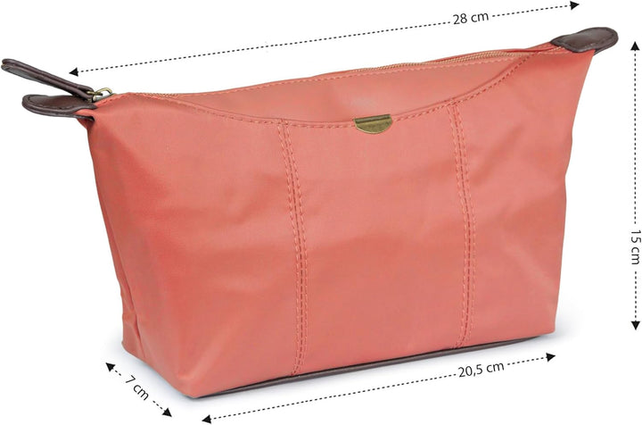 Kinston - Grosse satinierte Mehrzweck-Kulturtasche | Kosmetiktasche für die Reise Federmäppchen in F