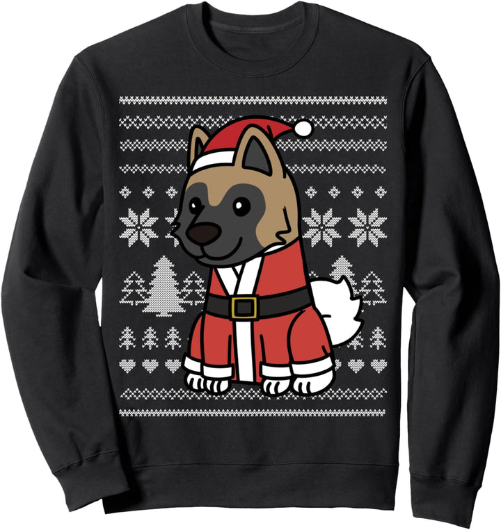 Cartoon Akita Lustiger Hund Weihnachten Geschenk Sweatshirt