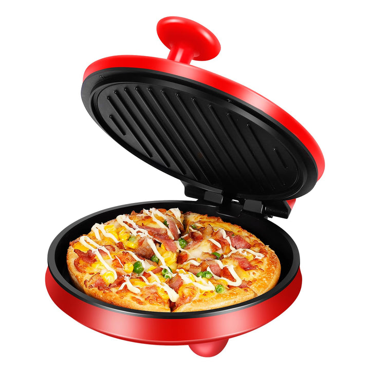 SOKANY Elektrischer Pizzaofen | Elektrischer Pizzabäcker,Pizzaofen für Zuhause,220 °C, 1000 Wat,Plat