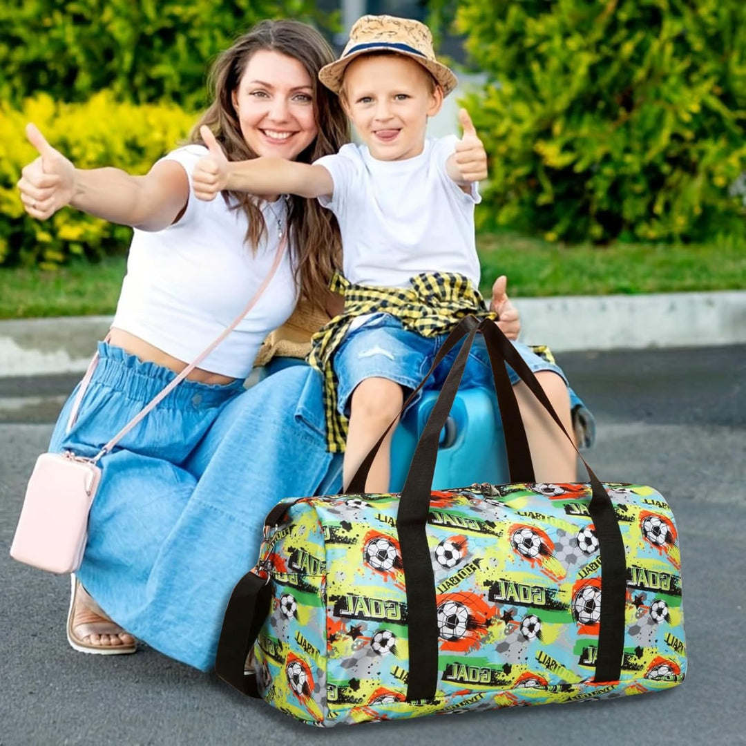 Suweir Sporttasche Kinder Reisetasche Jungen Mädchen mit Nassfach Schwimmtasche Weekender Duffle Bag
