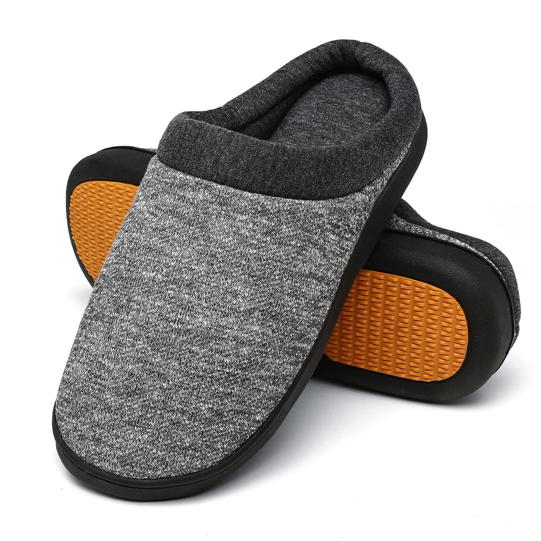 Mishansha Herren Damen Warme Hausschuhe Winter Memory Foam Plüsch Pantoffeln Rutschfest Slipper,Gr.3