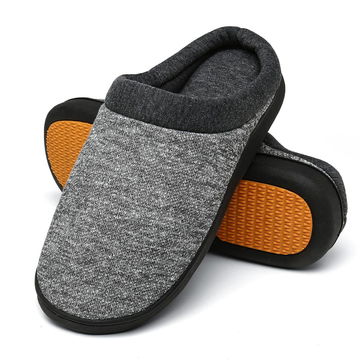 Mishansha Herren Damen Warme Hausschuhe Winter Memory Foam Plüsch Pantoffeln Rutschfest Slipper,Gr.3