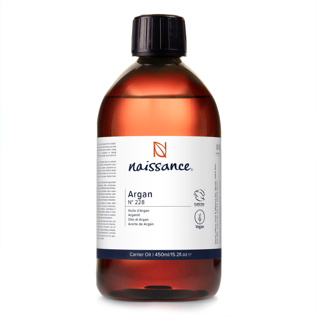 Naissance Marokkanisches Arganöl (Nr. 228) - 450ml - für Haare, Gesicht, Haut, Haare, Bart & Nagelha