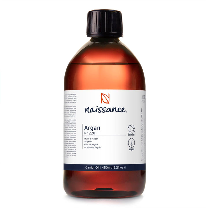 Naissance Marokkanisches Arganöl (Nr. 228) - 450ml - für Haare, Gesicht, Haut, Haare, Bart & Nagelha