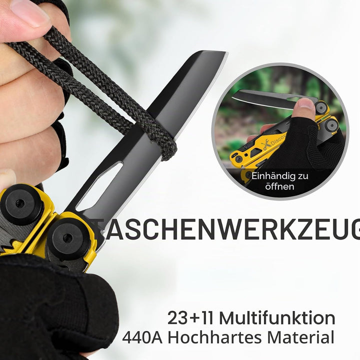 Multitool 23 in 1 with Premium Gift Box, Screwdrivers Saw Screwdrivers Bottle Opener Pliers Camping