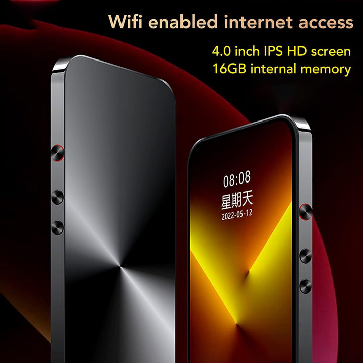 WiFi MP4 Player mit Bluetooth, 4 Zoll Voll Touchscreen MP4 MP3 Player mit Drahtloser Übertragungsfun