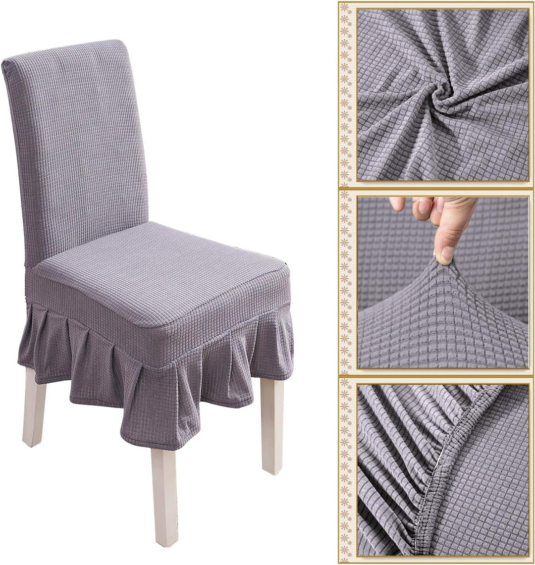 PETCUTE Stuhlhusse Stretch stuhlbezug elastische Hussen für Stühle Spandex Stuhlhussen für Hochzeit