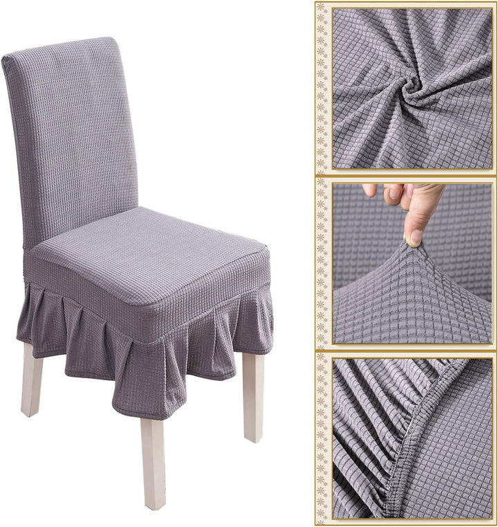 PETCUTE Stuhlhusse Stretch stuhlbezug elastische Hussen für Stühle Spandex Stuhlhussen für Hochzeit