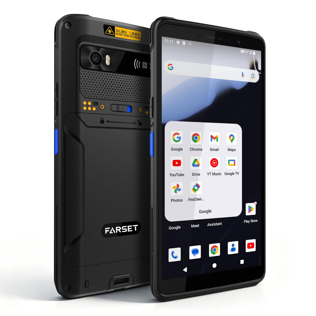 FARSET F35 Android-Barcode-Scanner mit lizenziertem Zebra-Engine, tragbarer PDA-Mobile-Computer, 6GB