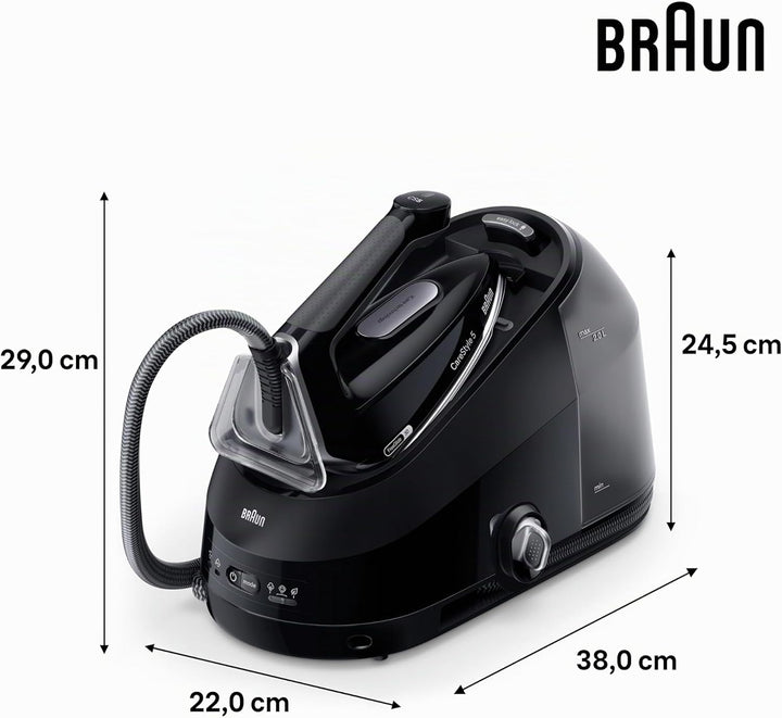 Braun Dampfbügeleisen CareStyle 5 IS5249BK mit FreeGlide 3D, 150 g/min Dampfleistung, schnelle Aufhe