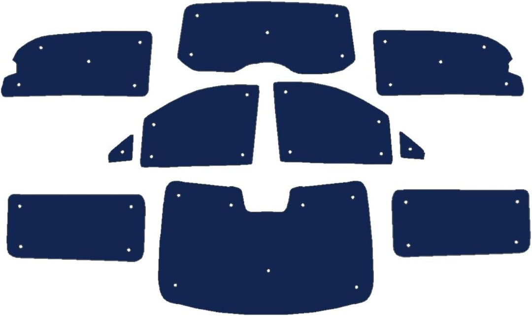 Fensterrollo-Set für Mercedes V-Klasse (ab Baujahr 2014), komplettes Set/LWB/Öffnung hinten 1/4 Fens