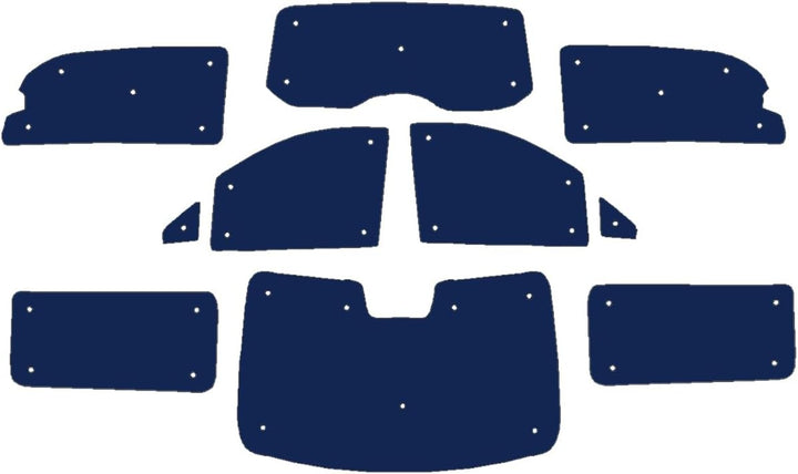 Fensterrollo-Set für Mercedes V-Klasse (ab Baujahr 2014), komplettes Set/LWB/Öffnung hinten 1/4 Fens