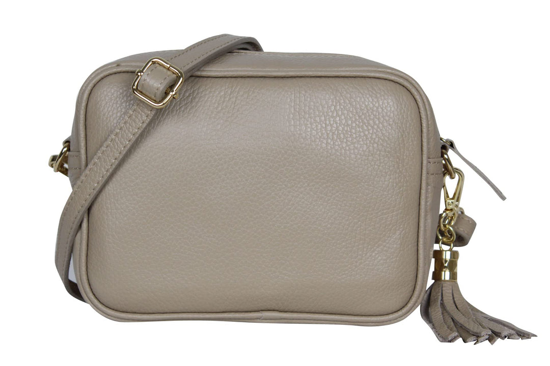 AmbraModa GLX8 - Damen Handtasche Umhängetasche Schultertasche Handytasche aus genarbtem Rindsleder