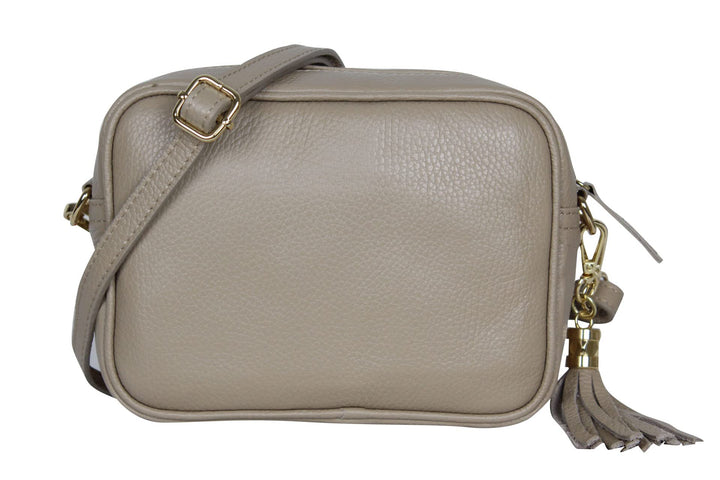 AmbraModa GLX8 - Damen Handtasche Umhängetasche Schultertasche Handytasche aus genarbtem Rindsleder