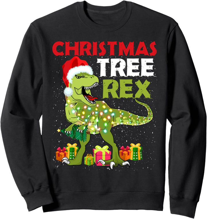 Tyrannosaurus Rex Weihnachtspullover T-Rex, Tree Rex Dino Sweatshirt