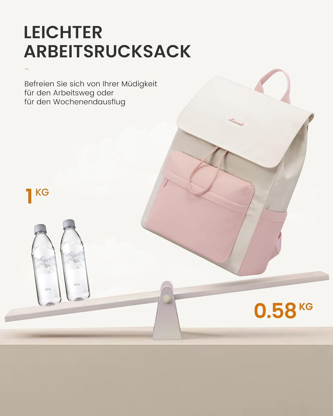 LOVEVOOK Rucksack Damen, Schulrucksack Teenager Wasserdicht Mädchen Schultasche Leichter Backpack mi