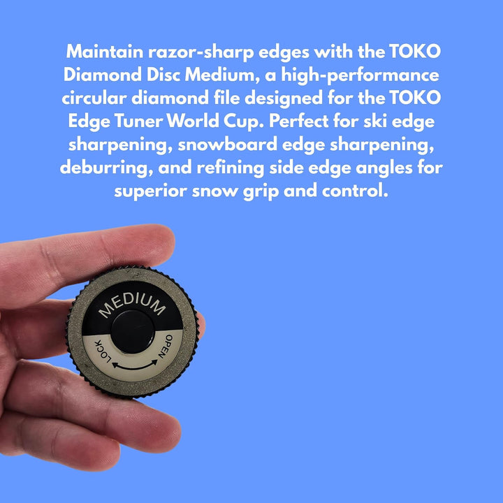 Toko Diamond Disc Schleifscheibe für Edge Tuner Worldcup, Farbe:Medium, Medium