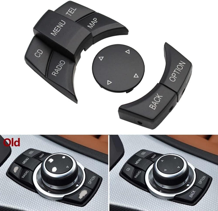 Iegefirm Innenraum Auto IDrive Multimedia MenüTaste für X1 X5 X6 E-Serie E87 E90 E91 E92 E60 E84 E70