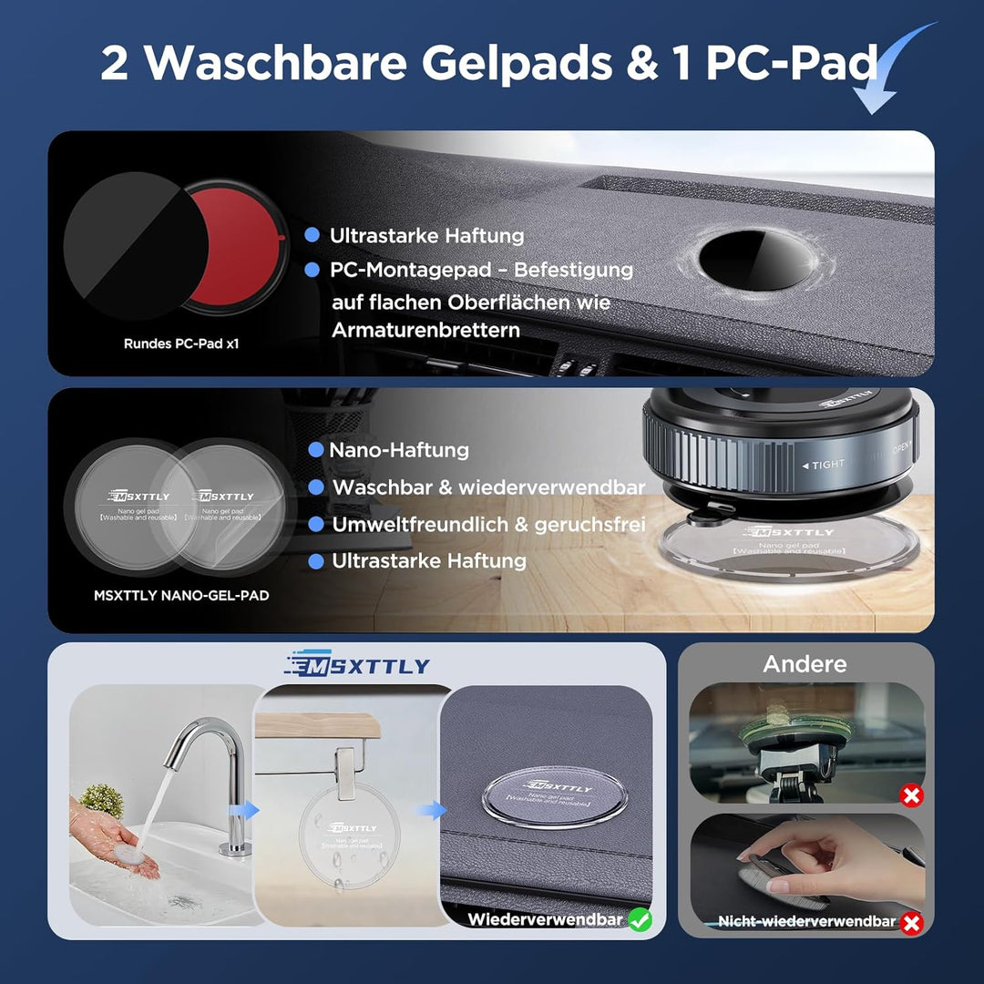 Vakuum Magnetischer Handyhalterung Auto für Magsafe Autohalterung, 2025 Upgraded Vmag-S1 Handyhalter