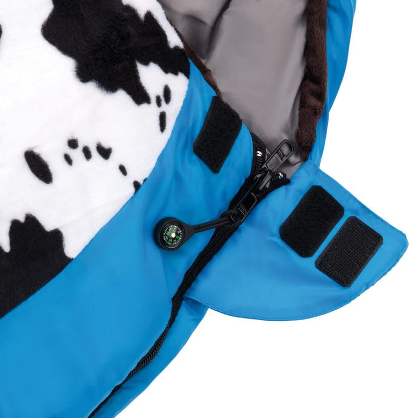 Grüezi+Bag Kinder Schlafsack Mitwachsend Grow Cow RV Rechts, Friendly Blue, 34 x 20 x 20 cm