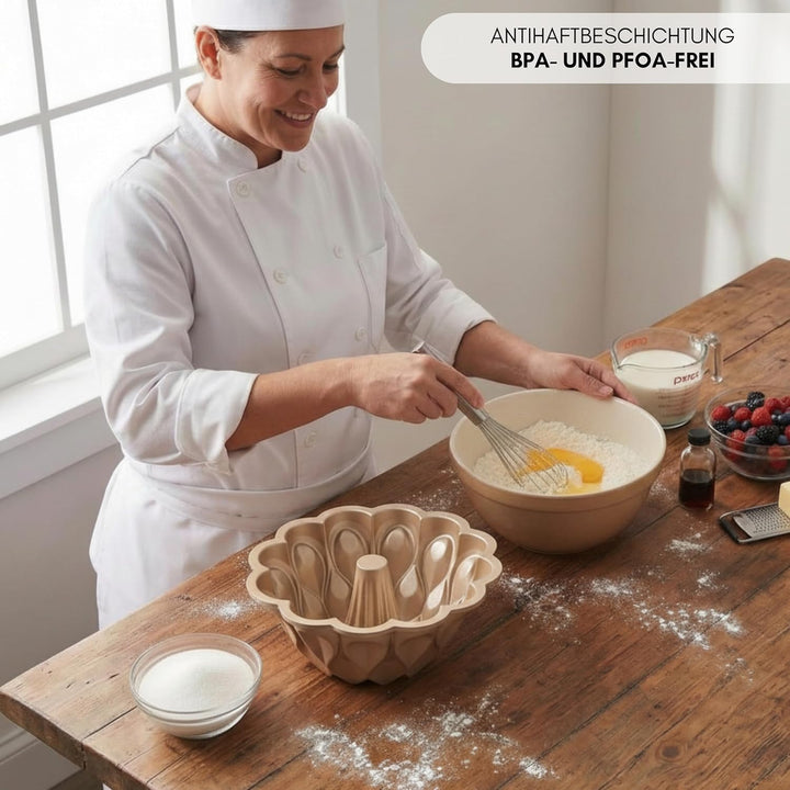 Erreke Gugelhupfform, Professionelle Qualität Kuchenform, Gugelhupf Backform, Sehr Widerstandsfähig,