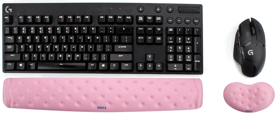 BRILA Handballenauflage – Ergonomisch Memory-Schaum Handgelenkstütze für PC Gaming Computer Laptop A