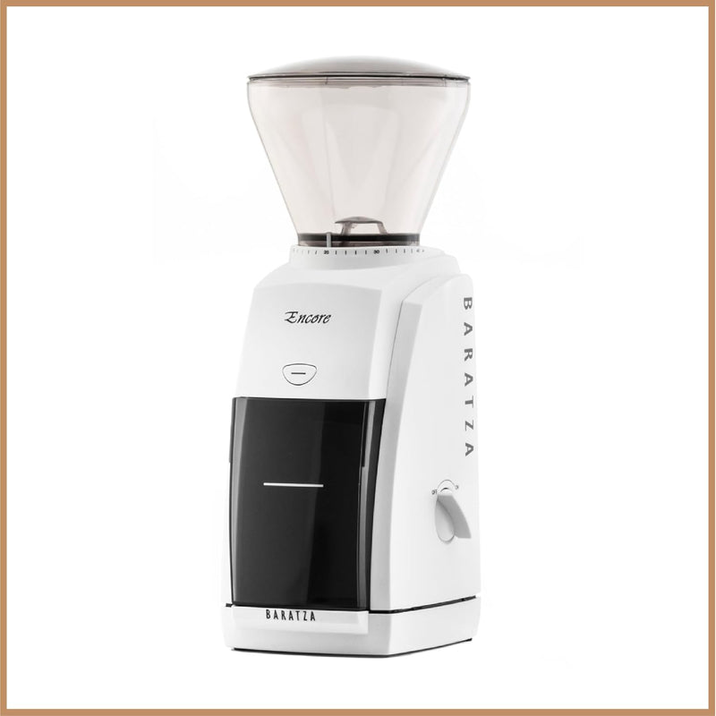 Baratza - Encore 230V Kaffeemühle - Elektrische Kaffeemühle mit Mahlwerk, Weiss, Weiss