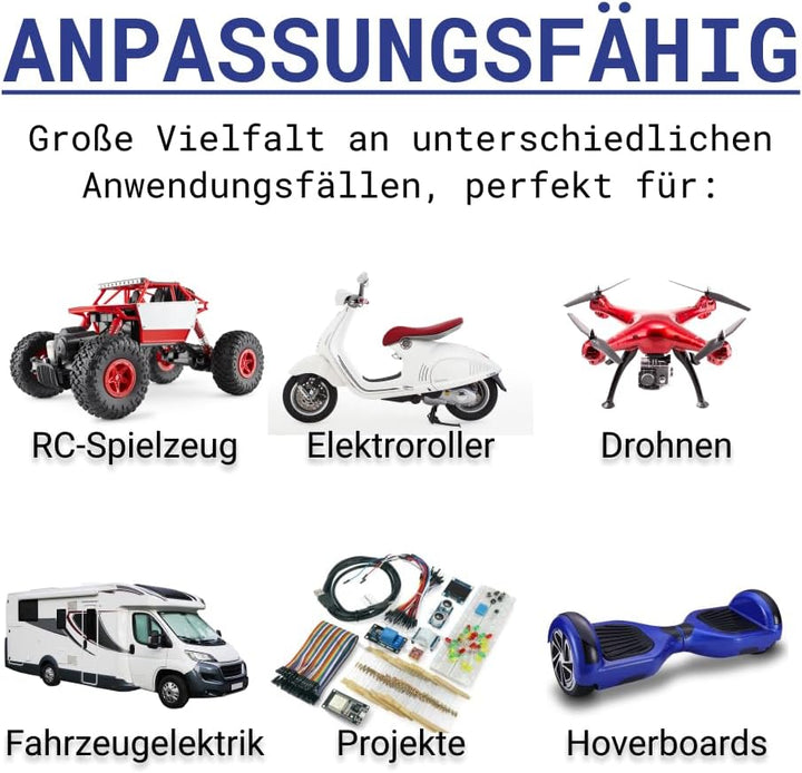3 Paar (6 Stück) Original Antiblitz Hochstrom QS8S QS8 8mm EC8 Goldstecker Steckverbinder Verpolsich
