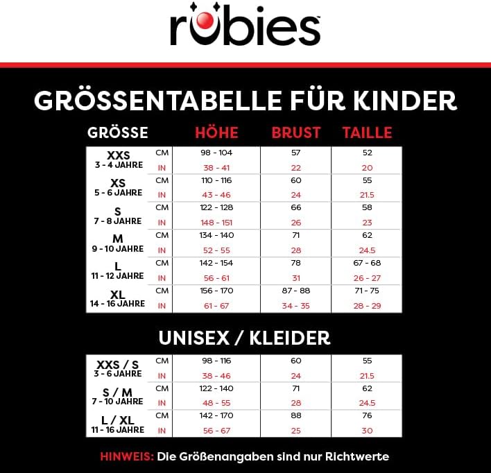 Rubie's Spider-Man-Kostüm für Kinder, Grösse L, Rot / Blau, 7-8 Jahre