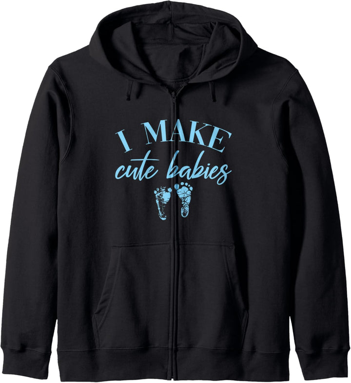 I Make Cute Babies New Baby Boy Kapuzenjacke
