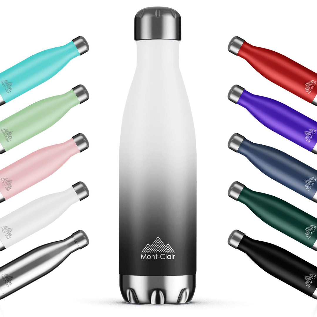 Mont-Clair H2O Trinkflasche Edelstahl - Thermosflasche - BPA-freie - Water Bottle, Edelstahl trinkfl