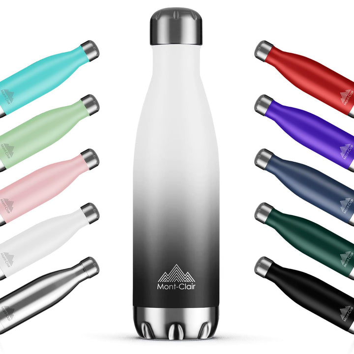 Mont-Clair H2O Trinkflasche Edelstahl - Thermosflasche - BPA-freie - Water Bottle, Edelstahl trinkfl