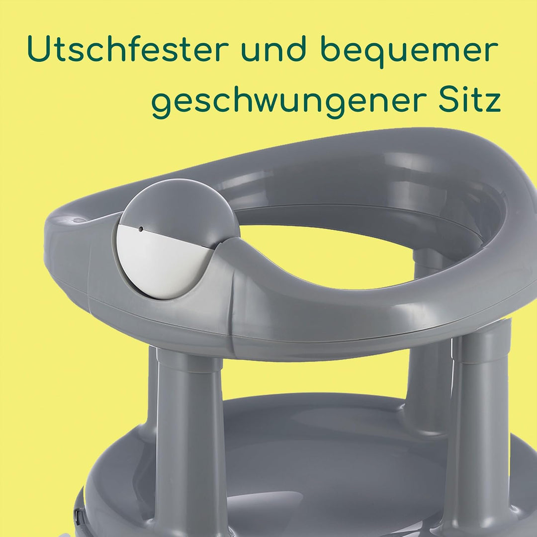 Bebeconfort Drehbarer Badewannensitz, Badewannensitz, Ergonomisch, 6 Monate bis 12 Monate, 0-10 kg,