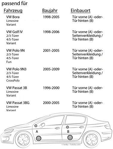 Lautsprecher Einbauset passend mit JVC CS-J610X 16,5cm Auto Einbauzubehör 300Watt Koaxe KFZ PKW Paar
