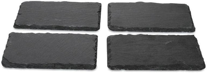 Boska 359003 - Schieferplatte - Dessertplatte - Tapasplatte 4er Set - Schiefer - Länge: 16 x 10 cm T